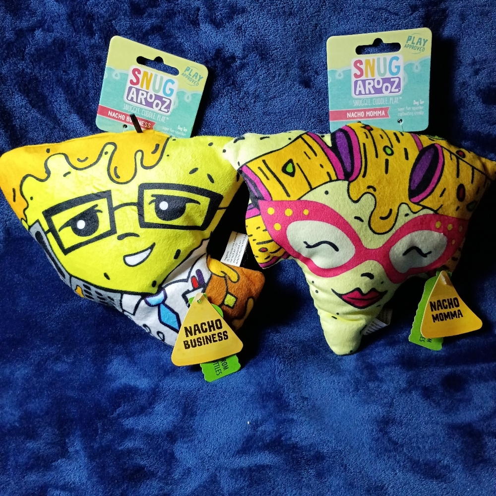 Snug Arooz Nacho Business & Nacho Momma Plush Dog Toy Pair